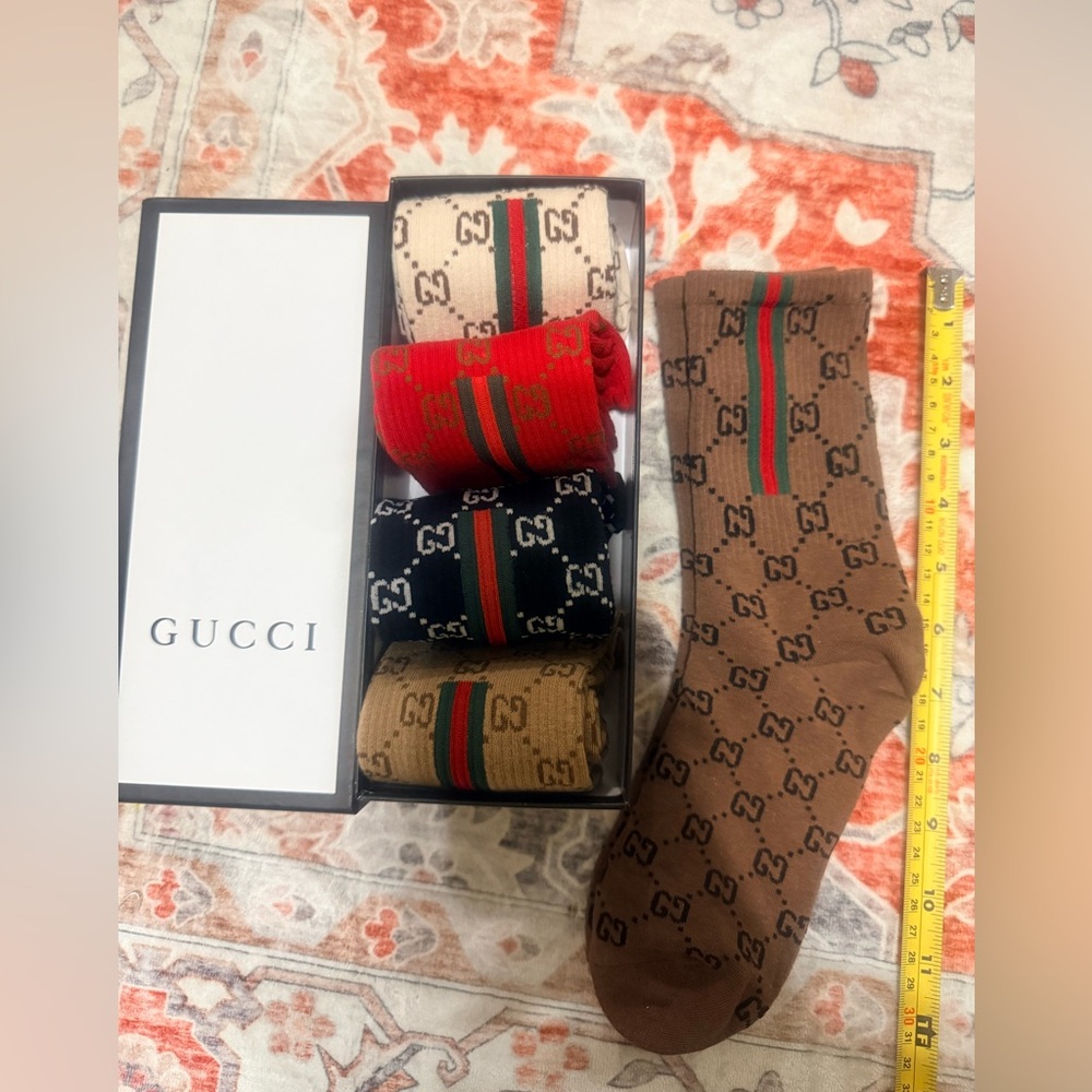 New luxury designer  crew socks bundle lot